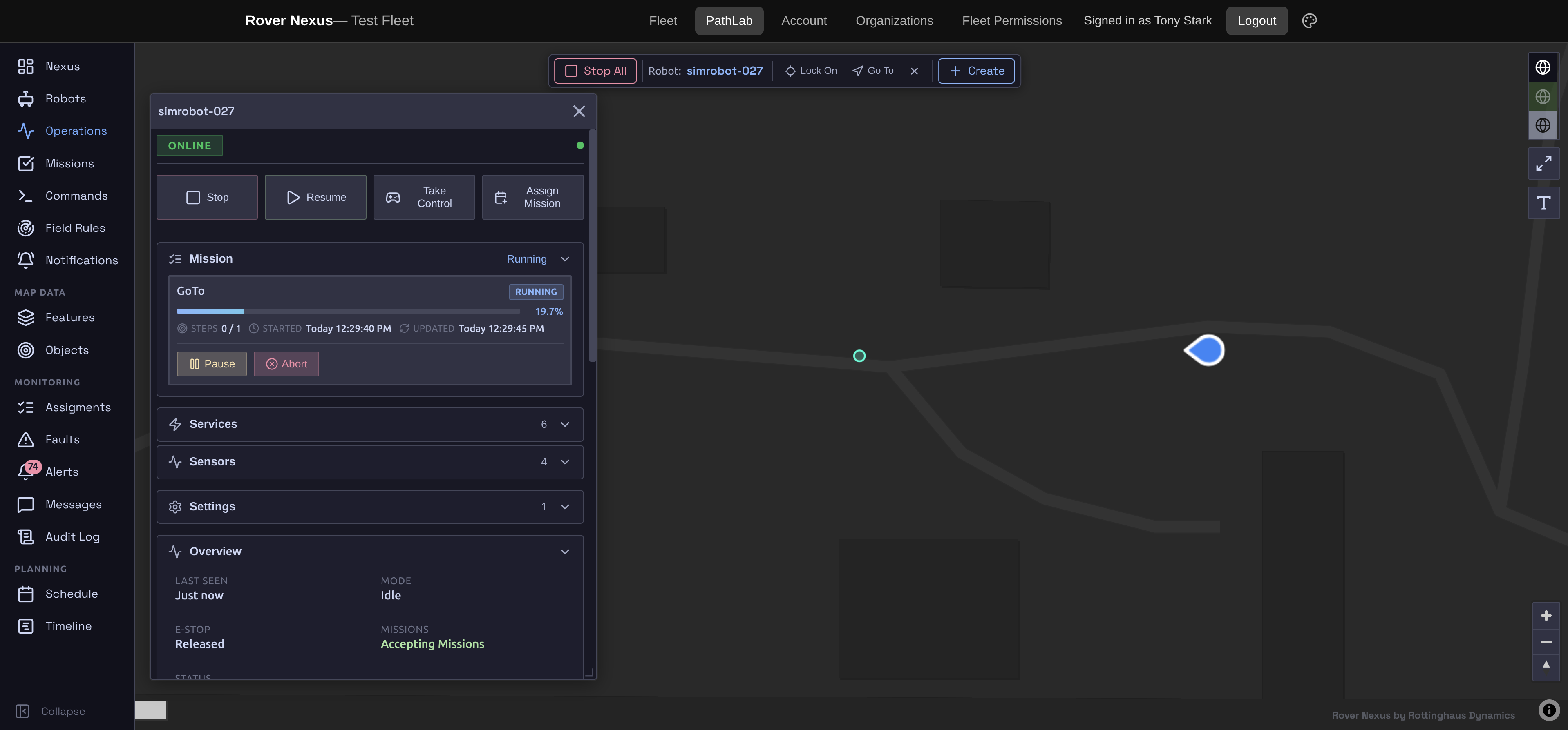 Rover Nexus path planning