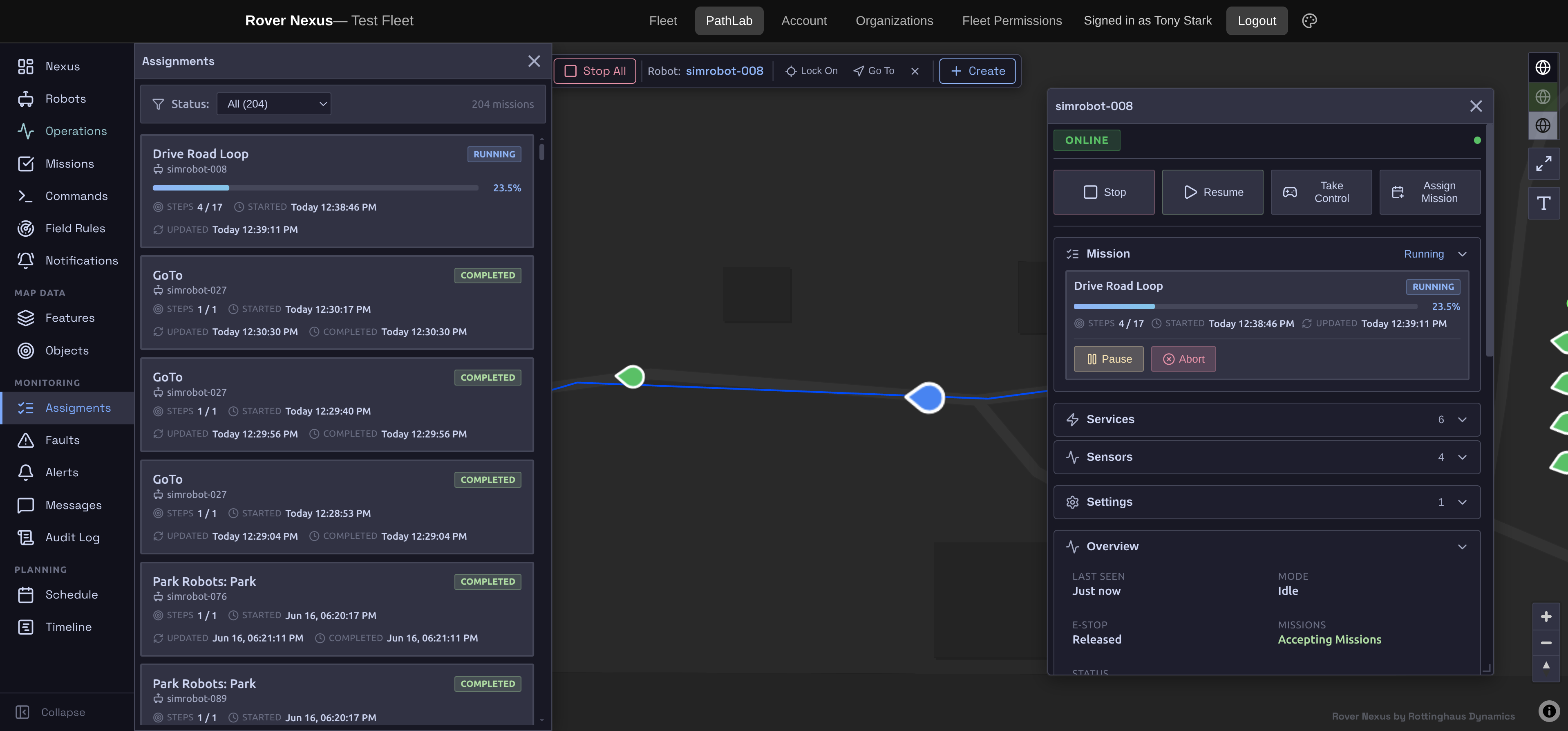 Rover Nexus path planning
