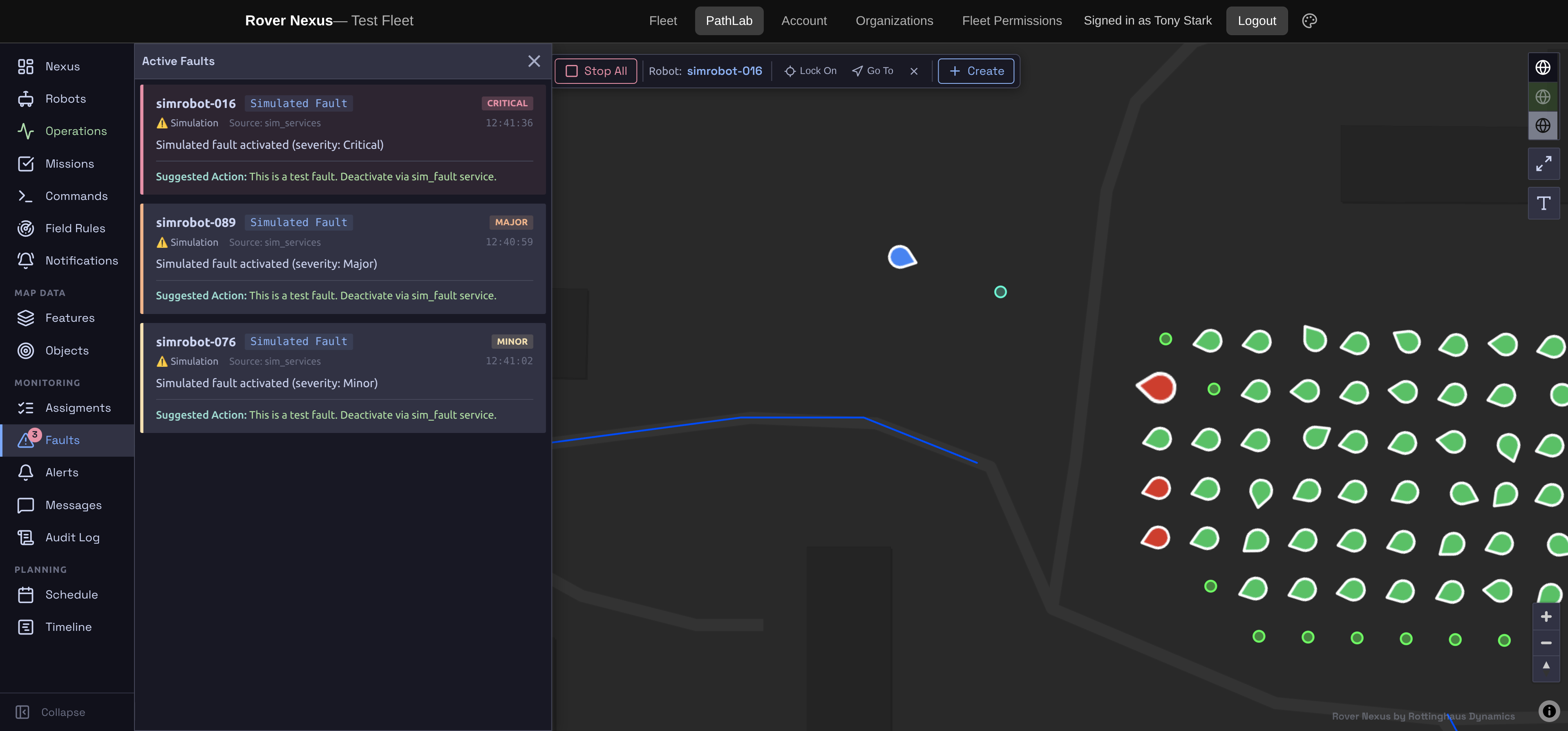 Rover Nexus path planning