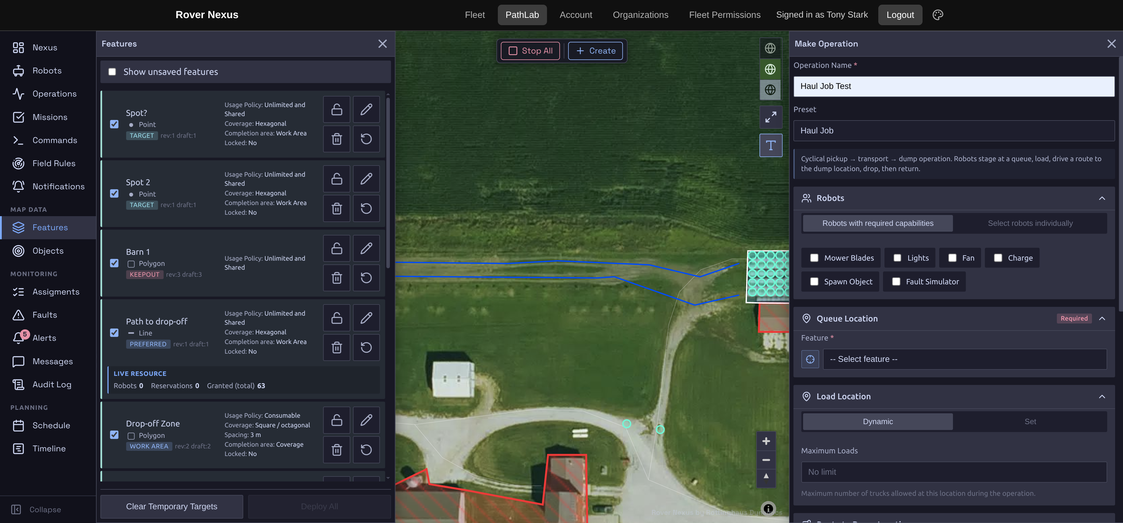 Rover Nexus path planning