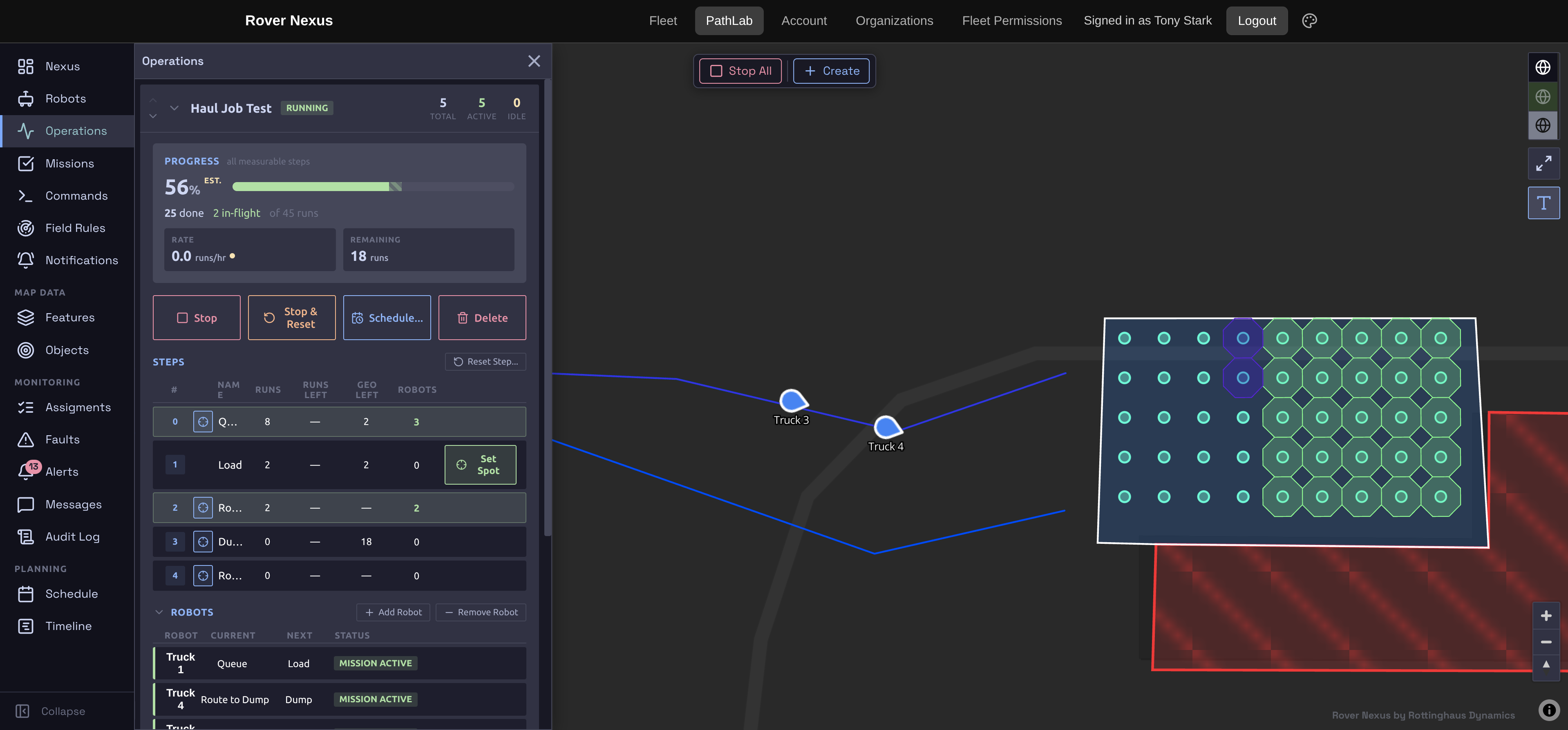 Rover Nexus path planning