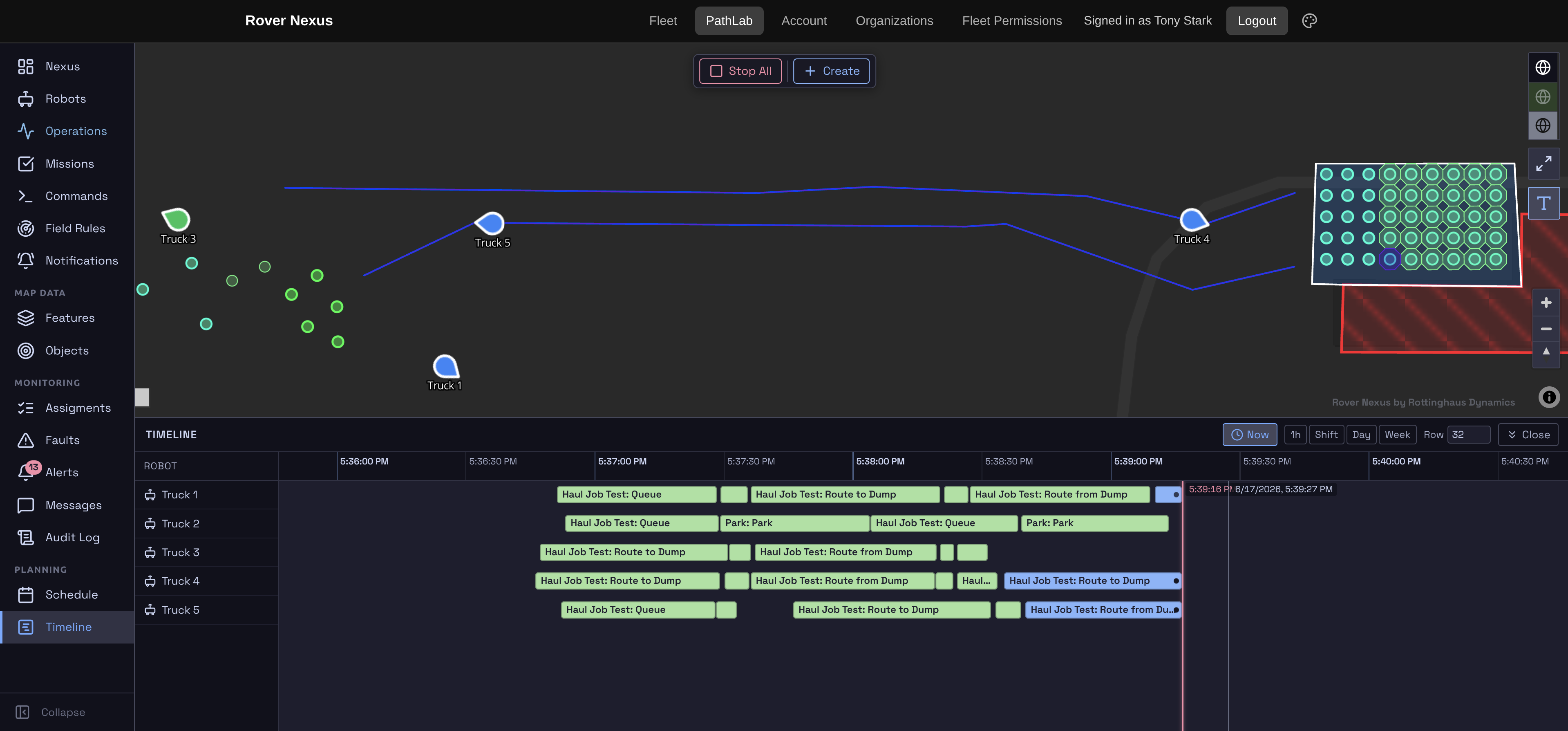 Rover Nexus path planning