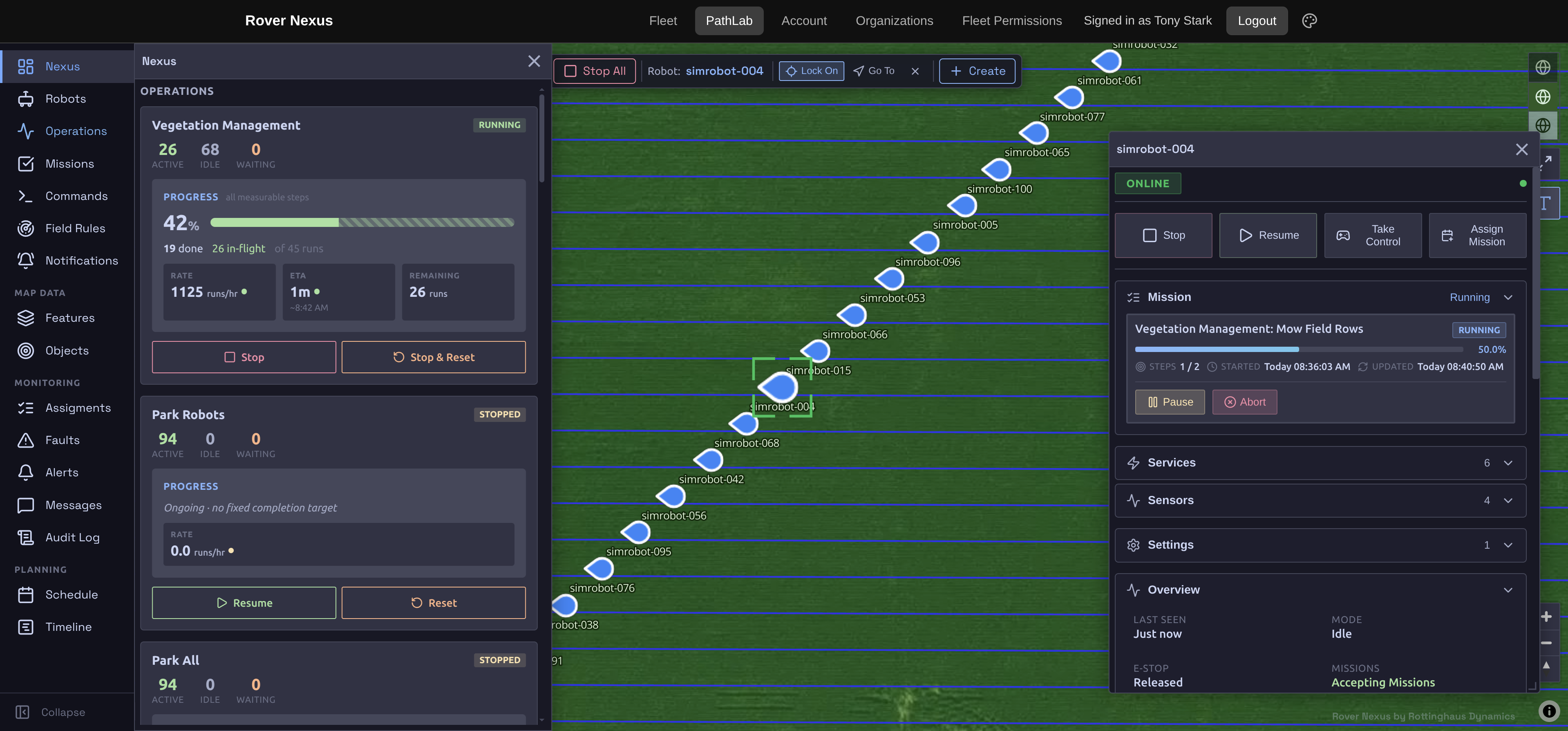 Rover Nexus path planning